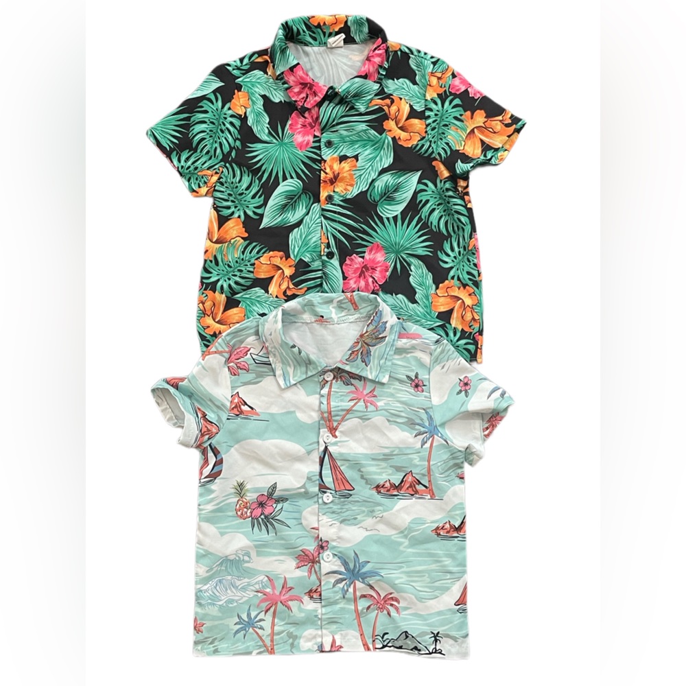 Boys size 4 shein kids Hawaiian shirts (lot of 2)